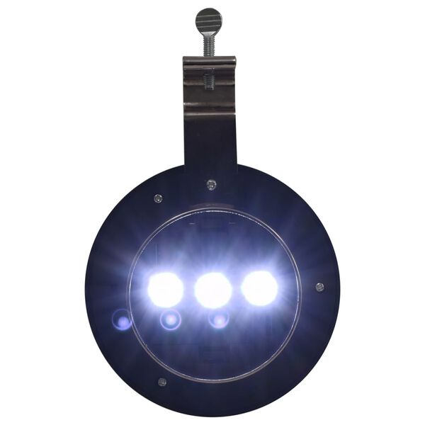 vidaXL Φωτιστικά Εξωτ. Χώρου Ηλιακά 6 τεμ. LED Στρογγυλά Λευκά 12 εκ.