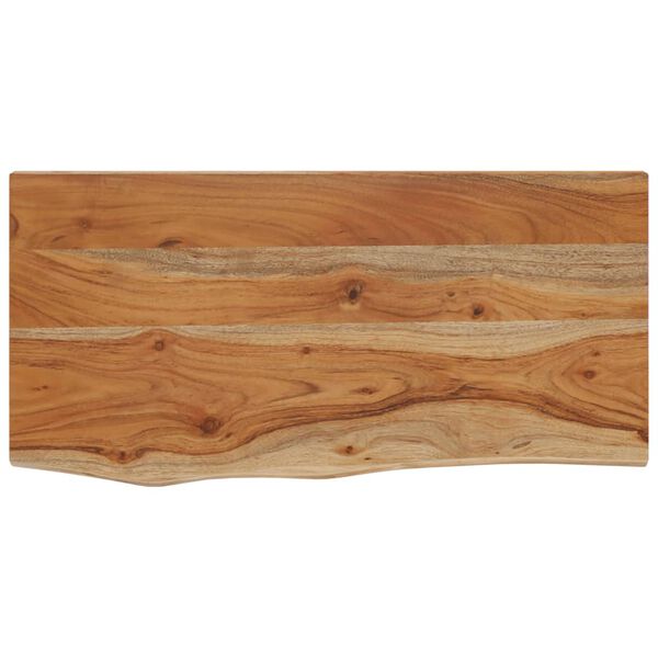 vidaXL Ράφι Επιτοίχιο Ορθ. Live Edge 40x20x2,5 εκ. Μασίφ Ξύλο Ακακίας