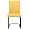vidaXL Καρέκλες Τραπεζαρίας "Πρόβολος" 2 τεμ. Κίτρινο Μουσταρδί Υφασμα
