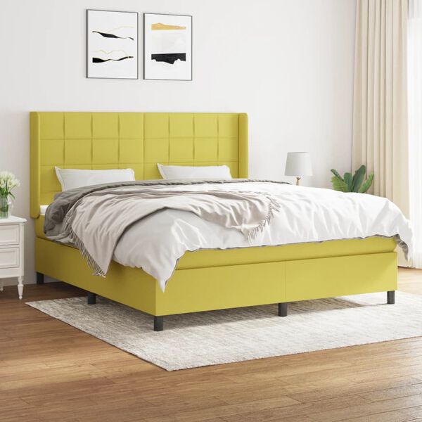 vidaXL &Kappa;&rho;&epsilon;&beta;ά&tau;&iota; Boxspring &mu;&epsilon; &Sigma;&tau;&rho;ώ&mu;&alpha; &Pi;&rho;ά&sigma;&iota;&nu;&omicron; 180x200 &epsilon;&kappa;.&Upsilon;&phi;&alpha;&sigma;&mu;ά&tau;&iota;&nu;&omicron;