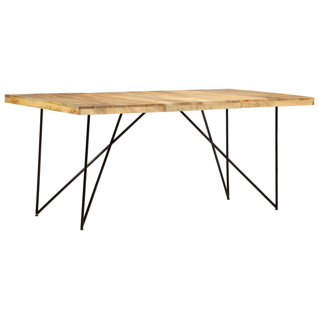 vidaXL Τραπεζαρία 180 x 90 x 76 εκ. από Μασίφ Ξύλο Μάνγκο