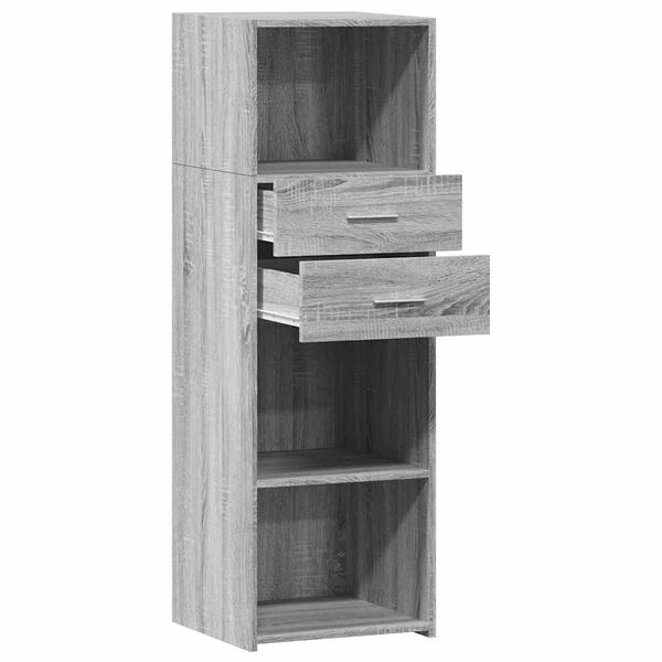 vidaXL Ντουλάπι Γκρι Sonoma 40x42,5x124 εκ. από Επεξεργασμένο Ξύλο