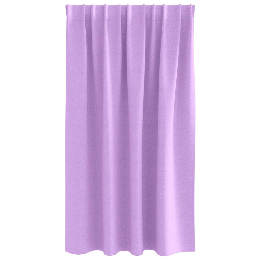 vidaXL Κουρτίνες με κουρτίνες 2 pcs Μοβ 140 x 140 cm Πολυεστέρας