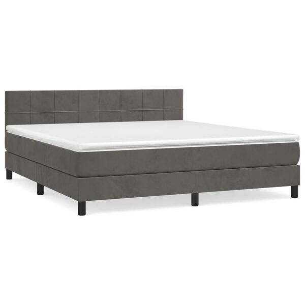 vidaXL &Kappa;&rho;&epsilon;&beta;ά&tau;&iota; Boxspring &mu;&epsilon; &Sigma;&tau;&rho;ώ&mu;&alpha; &Sigma;&kappa;&omicron;ύ&rho;&omicron; &Gamma;&kappa;&rho;&iota; 180x200 &epsilon;&kappa;. &Beta;&epsilon;&lambda;&omicron;ύ&delta;&iota;&nu;&omicron;