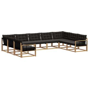 vidaXL &Sigma;&epsilon;&iota;&rho;ά &Kappa;&alpha;&nu;&alpha;&pi;έ &Epsilon;&xi;&omega;&tau;&epsilon;&rho;&iota;&kappa;&omicron;ύ &mu;&epsilon; &mu;&alpha;&xi;&iota;&lambda;ά&rho;&iota; 9 pcs &Lambda;&epsilon;&upsilon;&kappa;ό &kappa;&alpha;&iota; &Mu;&alpha;ύ&rho;&omicron;
