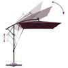 vidaXL Ομπρέλα Cantilever Banana Μπορντό 294 x 200 x 254 εκ.