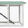 vidaXL Κλουβί Κουνελιών Μεγάλο Γκρι/Λευκό 145 x 45 x 84 εκ. Ξύλινο