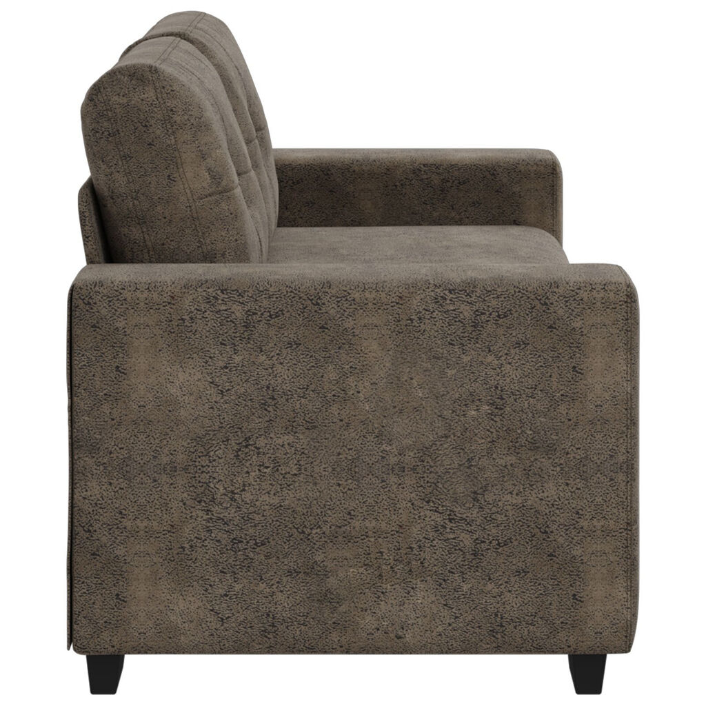 vidaXL Καναπέας Loveseat Σκούρο Γκρι 140 εκ σε Τεχνητό Δέρμα