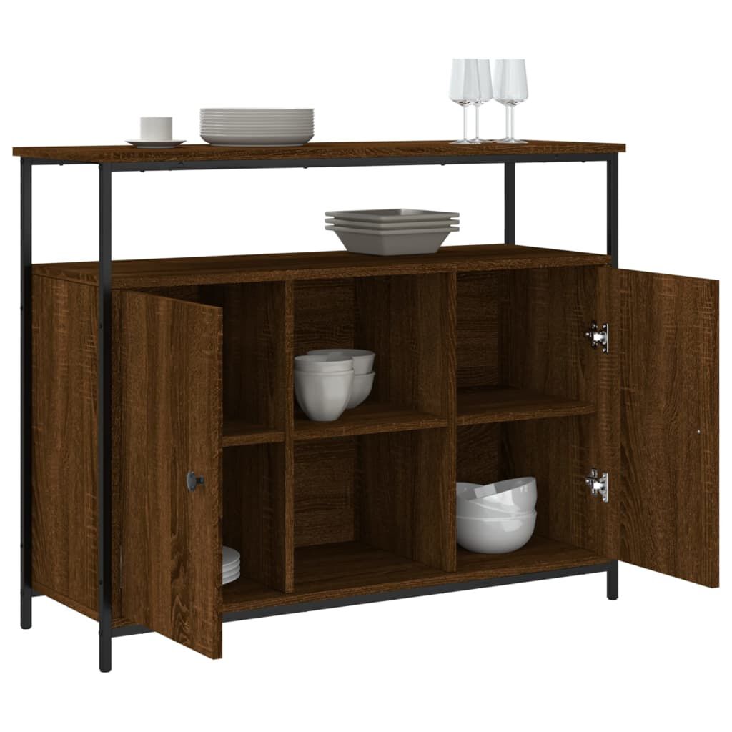 vidaXL Συρταριέρα Καφέ Δρυς 100x35x80 εκ. από Επεξεργασμένο Ξύλο