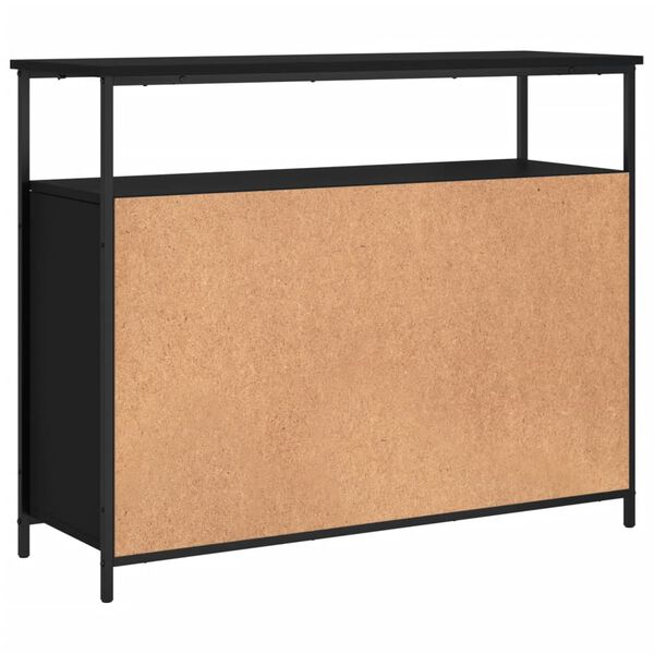 vidaXL Μπουφές Μαύρος 100x35x80 εκ. από Επεξεργασμένο Ξύλο