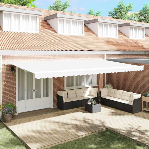 vidaXL Σκηνίτσα Αναδιπλούμενη Λευκό 600 x 350 εκ Πολυεστέρας, Μέταλλο