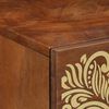 vidaXL Κομοδίνο με συρτάρι καφέ μελί 50 x 33 x 60 εκ Μασίφ ξύλο μάνγκο