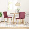 vidaXL Καρέκλες Τραπεζαρίας 2 τεμ. Μπορντό Υφασμάτινες