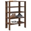 vidaXL Ράφι παπουτσιών καφέ δρυς 61x32x87,5 cm Κατασκευασμένο ξύλο