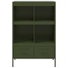 vidaXL Ντουλάπι Πράσινο Λαδί 68x39x101,5 εκ. από Ατσάλι