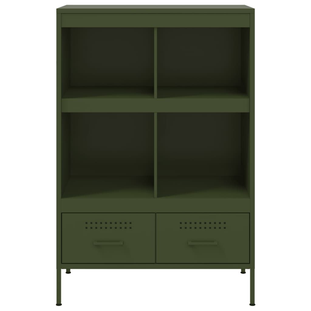 vidaXL Ντουλάπι Πράσινο Λαδί 68x39x101,5 εκ. από Ατσάλι