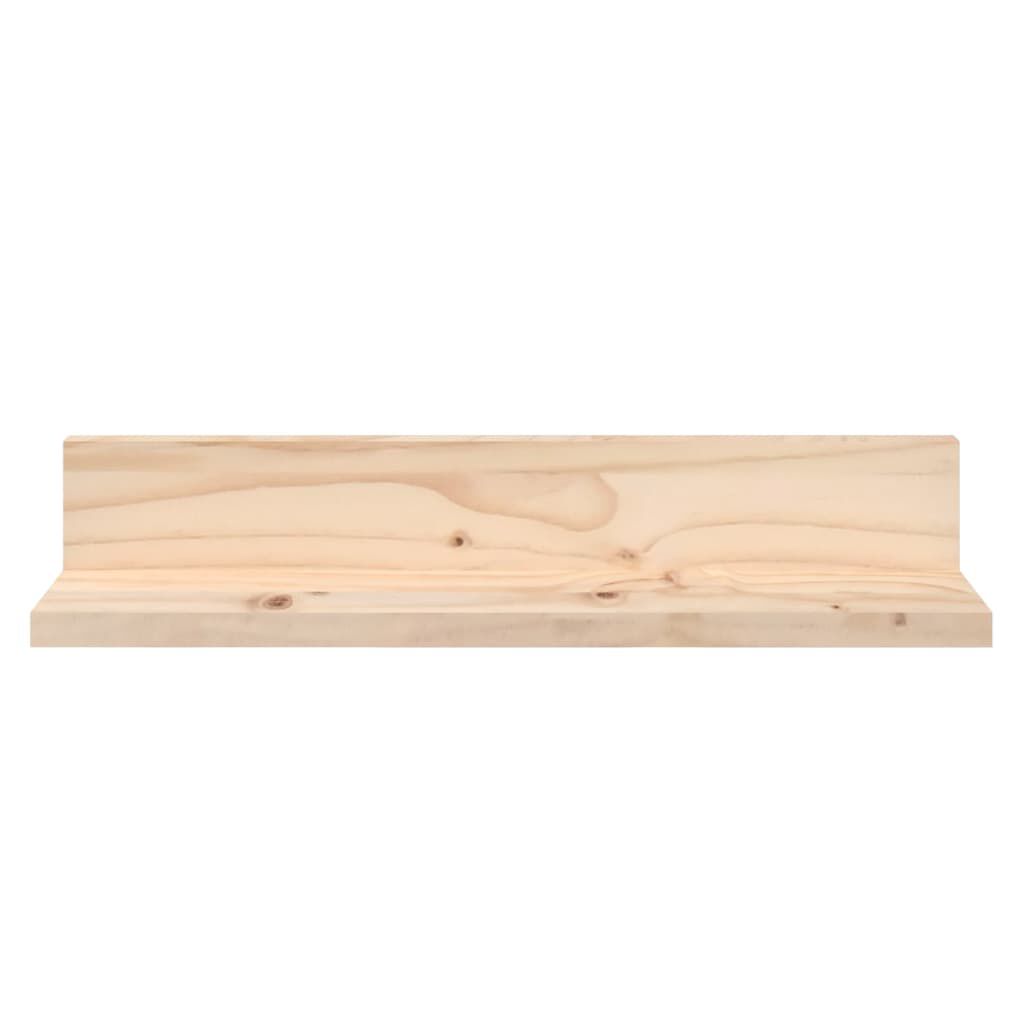 vidaXL Ράφια Τοίχου 2 τεμ. 50 x 11 x 9 εκ. από Μασίφ Ξύλο Πεύκου