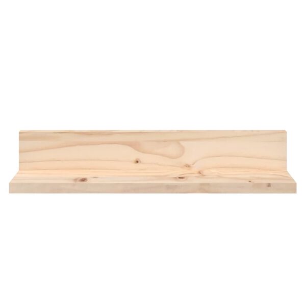 vidaXL Ράφια Τοίχου 2 τεμ. 50 x 11 x 9 εκ. από Μασίφ Ξύλο Πεύκου