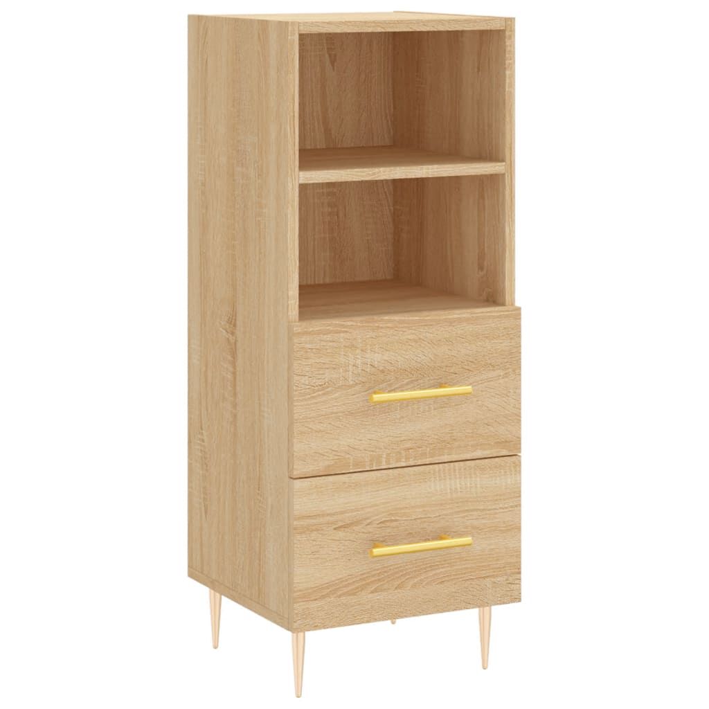 vidaXL Ντουλάπι Sonoma Δρυς 34,5x34x90 εκ. από Επεξεργασμένο Ξύλο