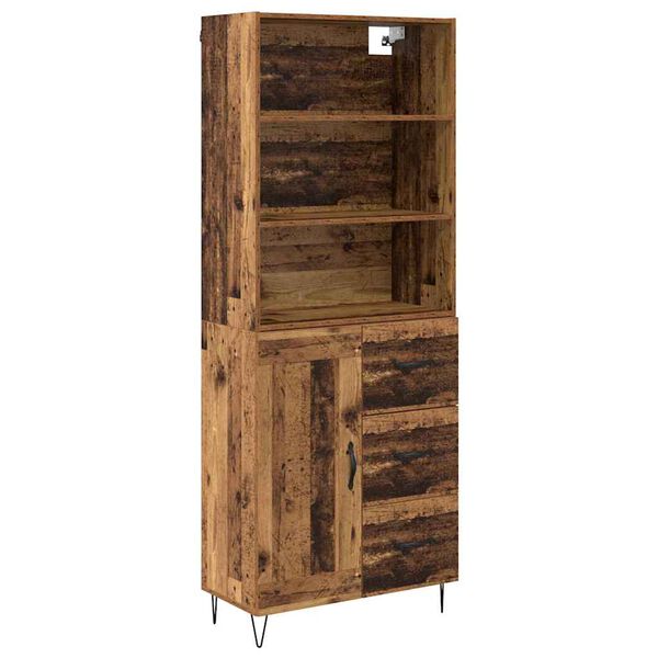vidaXL Highboard &mu;&epsilon; &sigma;&upsilon;&rho;&tau;ά&rho;&iota; 2 pcs &Pi;&alpha;&lambda;&iota;ό &xi;ύ&lambda;&omicron; &Epsilon;&pi;&epsilon;&xi;&epsilon;&rho;&gamma;&alpha;&sigma;&mu;έ&nu;&omicron; &xi;ύ&lambda;&omicron;