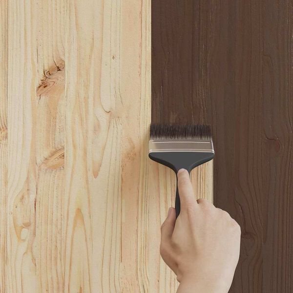 vidaXL Βαφή ξύλου Καφέ 16,5 x 16,5 x 16 εκ. Εκτύπωση τοίχου