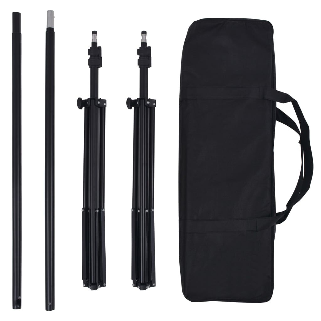 vidaXL Κιτ Φωτισμού Στούντιο με Softbox, Φόντα και Ανακλαστήρα