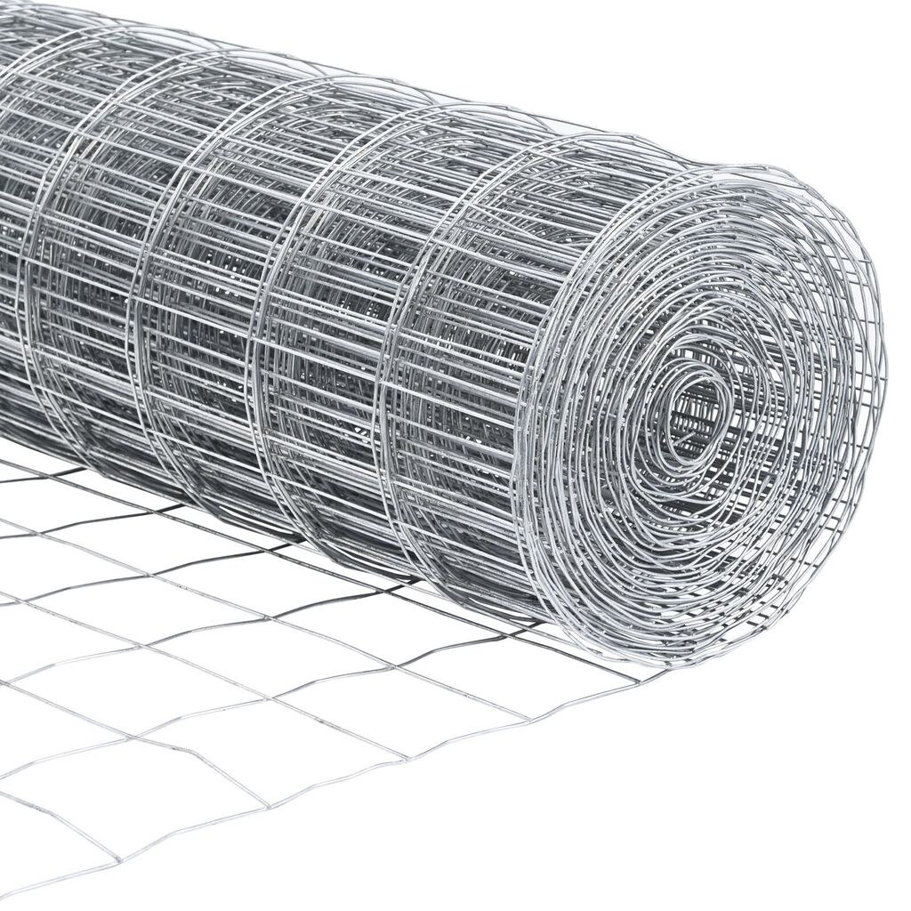 vidaXL Euro Fence με 7 αγκιστρώσεις 0.6x10 μ Γαλβανισμένος Χάλυβας
