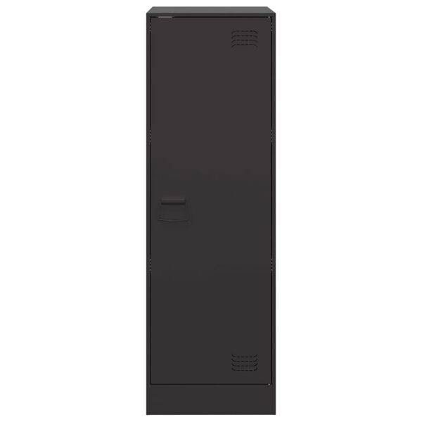 vidaXL Ντουλάπι Μαύρο 34,5x39x107 εκ. από Ατσάλι