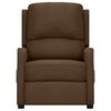 vidaXL Πολυθρόνα Μασάζ Ηλεκτρική Καφέ Υφασμάτινη