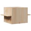 vidaXL Σπίτι για γάτες 51x35x30 cm από μασίφ ξύλο πεύκο