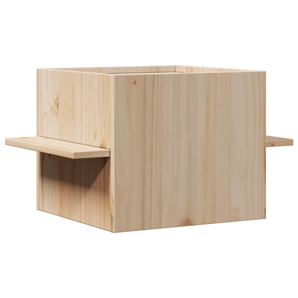 vidaXL Σπίτι για γάτες 51x35x30 cm από μασίφ ξύλο πεύκο