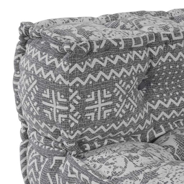 vidaXL Μοδάτος Πουφ Ανοιχτό Γκρι 70x70x54 Ύφασμα