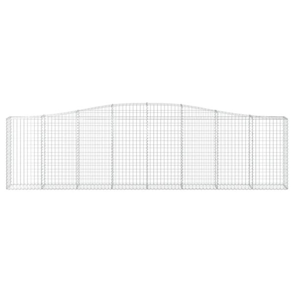 vidaXL Συρματοκιβώτια Τοξωτά 4 τεμ. 400x30x100/120 εκ. Γαλβαν. Ατσάλι