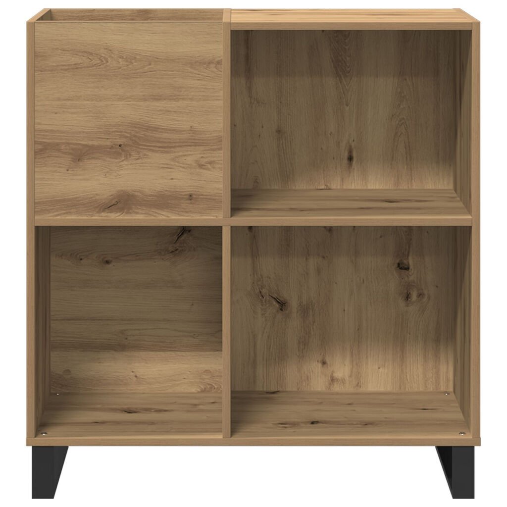 vidaXL Ντουλάπα Δίσκων Παλιό Ξύλο 84.5x38x90 εκ Ξύλο Μηχανής