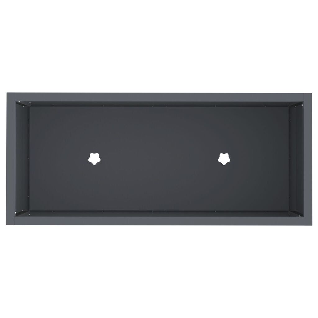 vidaXL Υψωμένος Κήπος 60x26x45 εκ. Ανθρακί Μεταλλικός
