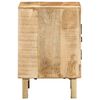 vidaXL Κομοδίνο 40x32x46 cm από μασίφ ξύλο Rough Mango