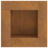 vidaXL Φωτιά Καφέ 80 x 80 x 40 cm Ατσάλι σκληρυθέν στον αέρα