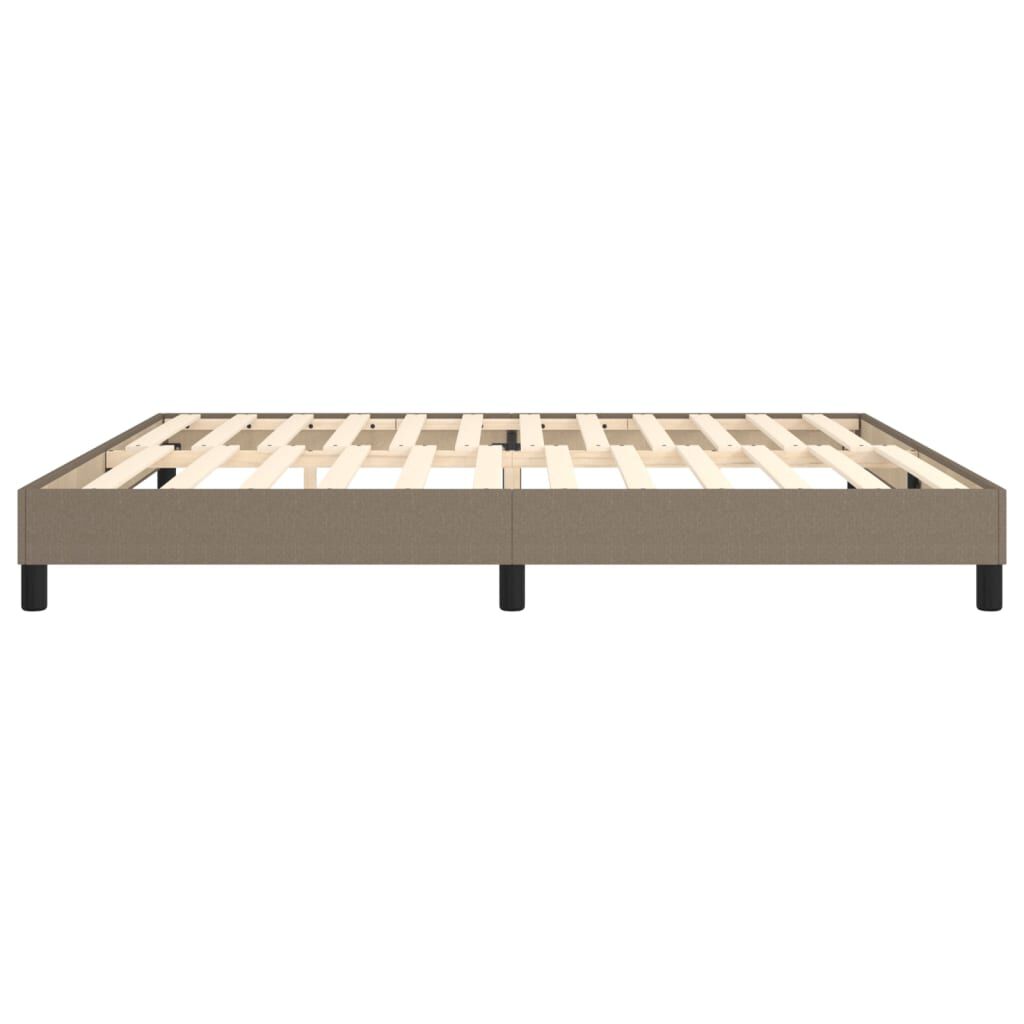 vidaXL Σκελετός Κρεβατιού Χωρίς Στρώμα Taupe 200x200 εκ.Υφασμάτινο
