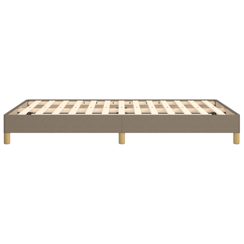 vidaXL Σκελετός Κρεβατιού Χωρίς Στρώμα Taupe 120x200 εκ. Υφασμάτινο