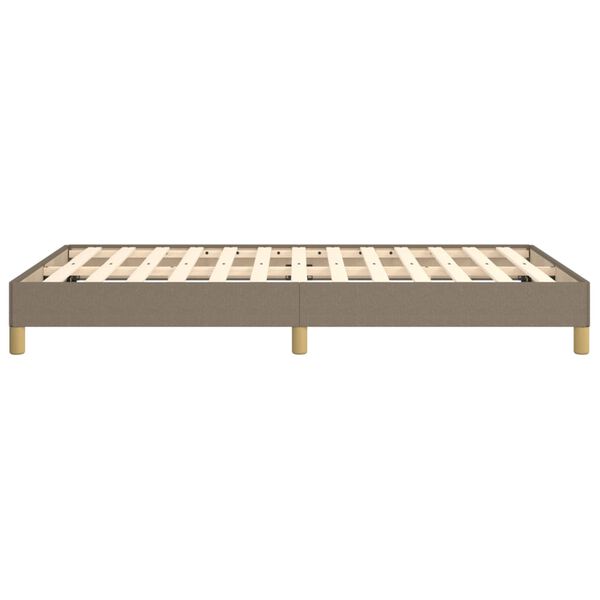 vidaXL Σκελετός Κρεβατιού Χωρίς Στρώμα Taupe 120x200 εκ. Υφασμάτινο