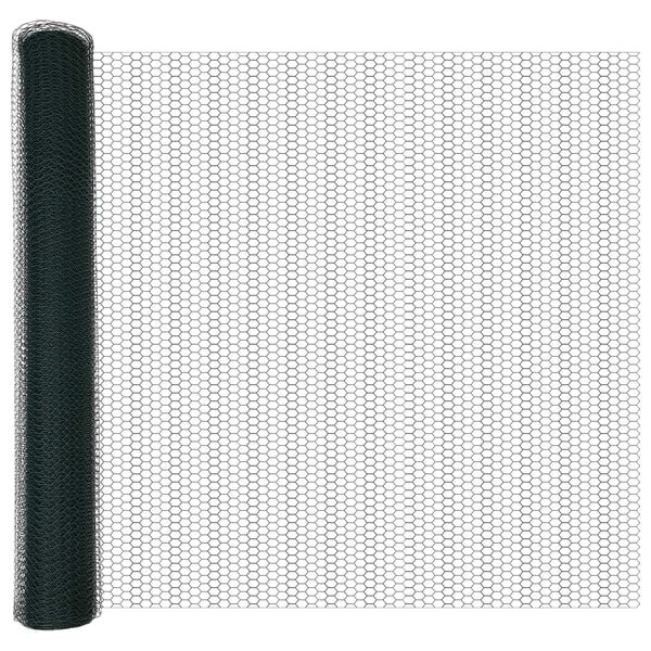 vidaXL Εξάγωνος Φράχτης Γκρίζος Πράσινο 1000 x 140 x 0.07 εκ