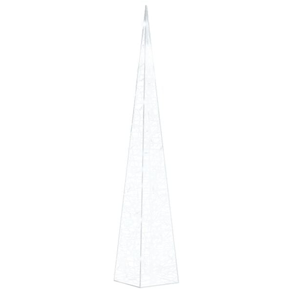 vidaXL Κώνος Διακοσμητικός LED Ακρυλ. Ψυχρό Λευκό 90 εκ