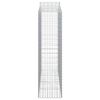 vidaXL Συρματοκιβώτια Τοξωτά 4 τεμ. 200x50x180/200 εκ. Γαλβαν. Ατσάλι