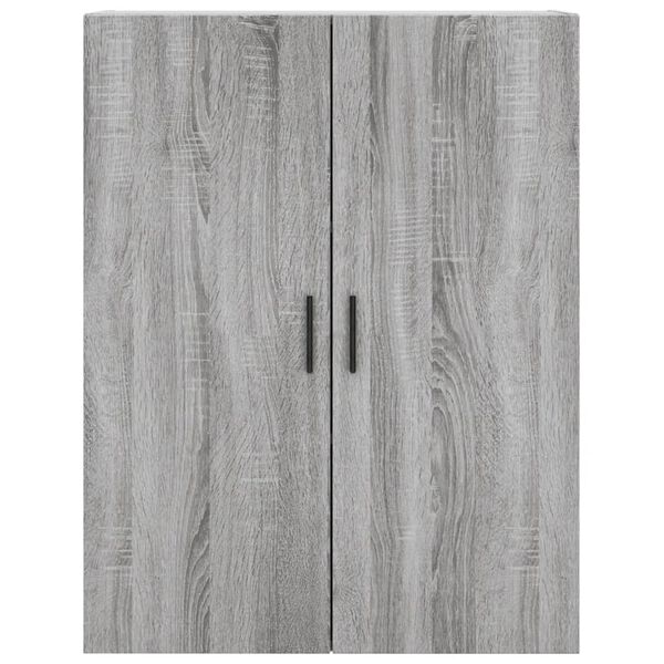 vidaXL Ντουλάπι Γκρι Sonoma 69,5 x 34 x 180 εκ. Επεξεργασμένο Ξύλο
