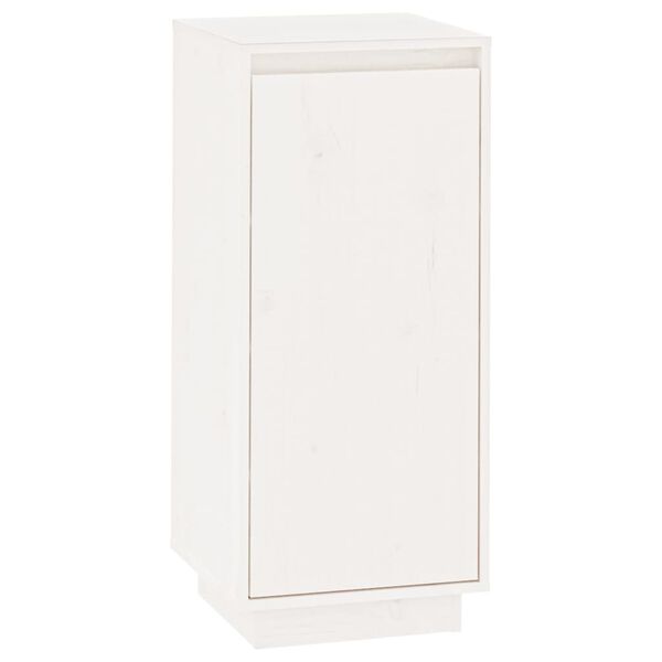 vidaXL Παπουτσοθήκη Λευκή 35 x 35 x 80 εκ. από Μασίφ Ξύλο Πεύκου