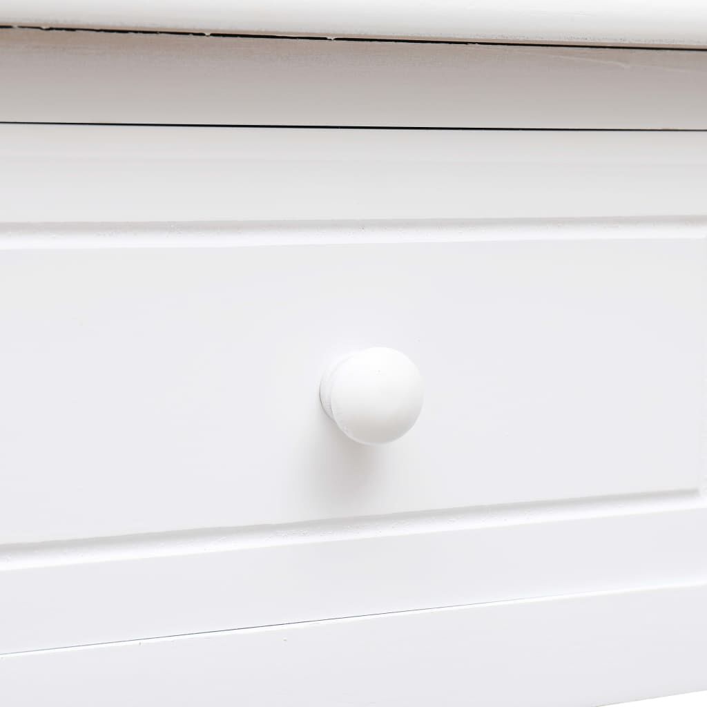 vidaXL Γραφείο Λευκό 110 x 45 x 76 εκ. Ξύλινο