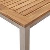 vidaXL Σέτ φαγητού για κήπο 7 pcs Καφέ Μασίφ ξύλο teak