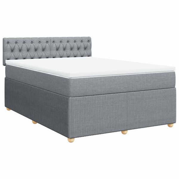 vidaXL &Kappa;&rho;&epsilon;&beta;ά&tau;&iota; Boxspring &mu;&epsilon; &Sigma;&tau;&rho;ώ&mu;&alpha; &Alpha;&nu;&omicron;&iota;&chi;&tau;ό &Gamma;&kappa;&rho;&iota; 140x200 &epsilon;&kappa;. &Upsilon;&phi;&alpha;&sigma;&mu;ά&tau;&iota;&nu;&omicron;