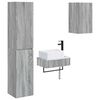 vidaXL &Sigma;&epsilon;&tau; &Epsilon;&pi;ί&pi;&lambda;&omega;&nu; &Mu;&pi;ά&nu;&iota;&omicron;&upsilon; 3 &tau;&mu;&chi;. &Gamma;&kappa;&rho;&iota; Sonoma 33 x 34,5 x 160 &epsilon;&kappa;