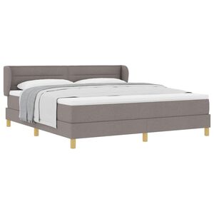 vidaXL &Kappa;&rho;&epsilon;&beta;ά&tau;&iota; &mu;&epsilon; &epsilon;&lambda;&alpha;&tau;ή&rho;&iota;&alpha; &mu;&epsilon; &sigma;&tau;&rho;ώ&mu;&alpha; Taupe 180 x 200 cm ύ&phi;&alpha;&sigma;&mu;&alpha;